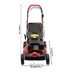 140CC High Wheel FWD Gas Walk Behind Self Propelled Lawn Mower 1.6L 4-Stroke NEW