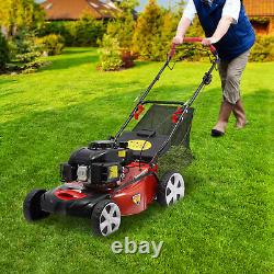 140CC High Wheel FWD Gas Walk Behind Self Propelled Lawn Mower 1.6L 4-Stroke NEW