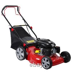 141cc Gas Engine Lawn Mower, Self Propelled, 50L Grass Tank, Big Wheels