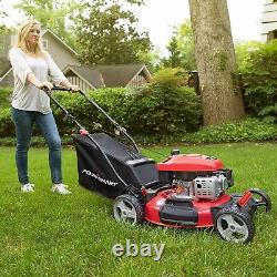 144CC Gas Powered Push Lawn Mower 21 Inch 5 Heights Adjustable 3-in-1