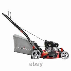 144CC Gas Powered Push Lawn Mower 21 Inch 5 Heights Adjustable 3-in-1