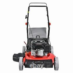 144CC Gas Powered Push Lawn Mower 21 Inch 5 Heights Adjustable 3-in-1