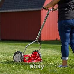 14-Inch Push Reel Lawn Mower Lightweight, Easy Assembly & Adjustable Cuttin