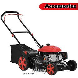 161cc 20-Inch Gas Powered Lawn Mower 2-in-1 High-Wheeled FWD Self-Propelled