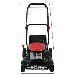 161cc 20-Inch Gas Powered Lawn Mower 2-in-1 High-Wheeled FWD Self-Propelled