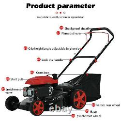 161cc 20in FWD Self-Propelled Gas Powered 2in1 High-Wheeled Lawn Mower For Yard