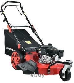 170cc Gas Self Propelled Lawn Mower 20 Inch Durable Steel Deck Adjustable Height