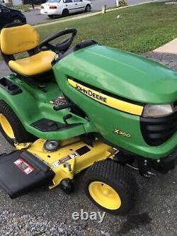 2012 John Deere X360 Lawn Mower Tractor 22HP Kawasaki Twin Engine 48 Deck