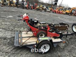 2014 Barreto 912 Gas Self Propelled Trencher with Trailer Only 300 Hours