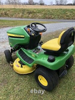 2017 John Deere X350 Lawn Mower Tractor 18HP Kawasaki Twin Engine 42 Deck