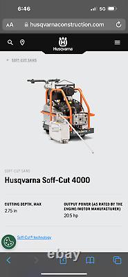 2020 Husqvarna Soffcut 4000 Walk Behind saw