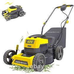 209CC Self-Propelled Lawn Mower, Gas Powered Lawn Mower with Large Rear Bag