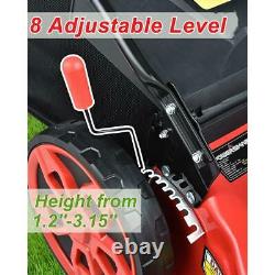 20 in. 3-in-1 170 cc gas walk behind self propelled lawn mower