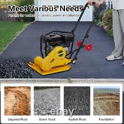 212CC Gas Engine 4200lbs Plate Compactor Soil Rammer 5600VPM Pavement Compactor