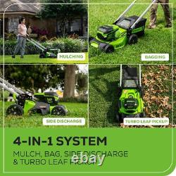 21Cordless Self-Propelled Lawn Mower with 4Ah Batteries/Dual Port Rapid Charger