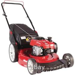 21In. 140Cc Briggs & Stratton Gas Push Lawn Mower with Rear Bag and Mulching Kit