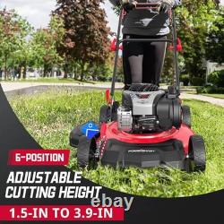 21 140cc Self Propelled Lawn Mower, 6-Position Adjustable Cutting Height, 3
