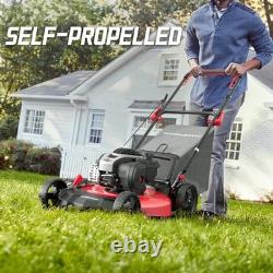21 140cc Self Propelled Lawn Mower, 6-Position Adjustable Cutting Height, 3