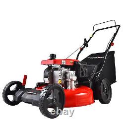 21'' 209CC OHV Gas Engine Powered Push Self-propelled Lawn Mower with8 Rear Wheel