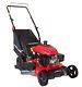 21 3-in-1 Gas Push Lawn Mower 170cc With Steel Deck, Black/red