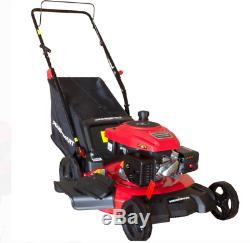 21 3-in-1 Gas Self Propelled Lawn Mower Easy Pull Mulching Rear Wheel Drive New