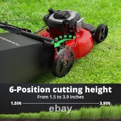 21 B&S Engine 140cc Self Propelled Lawn Mower Steel Deck, 6-Height