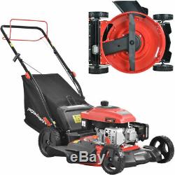 21 Gas Self-Propelled Walk Behind Lawn Mower, Bag or Mulch, PowerSmart DB2194S