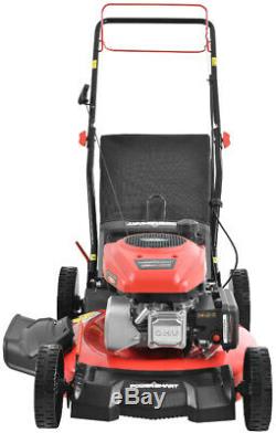 21 Gas Self-Propelled Walk Behind Lawn Mower, Bag or Mulch, PowerSmart DB2194S