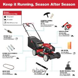 21 In. 159 Cc Gas Walk Behind Self Propelled Lawn Mower With Check Don'T Change
