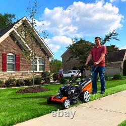 21 In 163 Cc Walk Behind Lawn Mower Push Cordless Lithium-Ion Electric Start