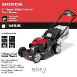 21 In. 4-In-1 Gas Walk behind Self Propelled Mower with Select Drive Control