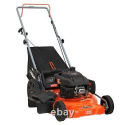 21 In. Gas Walk Push Lawn Mower Foldable Large Bag Adjustable Height Mulching