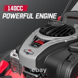 21-Inch 140cc B&S Engine Self-Propelled Lawn Mower 6-Position Adjustable
