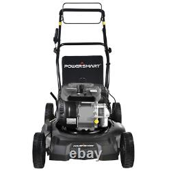 21-Inch 3-In-1 Gas Powered Self Propelled Lawn Mower, Gas Lawn Mower with Bag, 5
