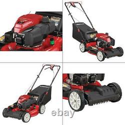 21 in. 159 cc gas walk behind self propelled lawn mower with check don't ch