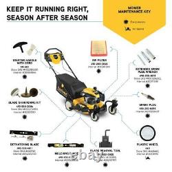 21 in. 159cc Cub Cadet Engine 3-in-1 Gas RWD Self Propelled Lawn Mower with