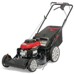 21 in 160cc Self Propelled Lawn Mower Gas Powered Auto Choke High Rear Wheel FWD