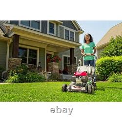 21 in. Steel Deck Electric Start Gas Walk Behind Self Propelled Mower with Clip