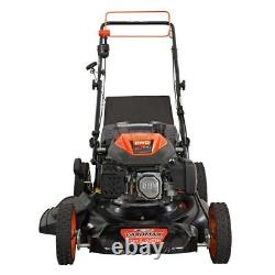 22 In 201cc 6 Speed CVT High Wheel RWD Gas Walk Behind Self Propelled Lawn Mower