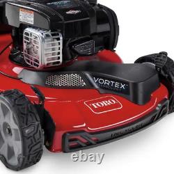 22 In High Wheel FWD Gas Walk behind Self Propelled Lawn Mower with Super Bagger