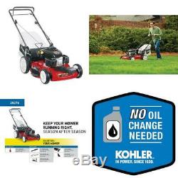 22 in. Kohler High Wheel Variable Speed Gas Walk Behind Self Propelled Lawn Mowe