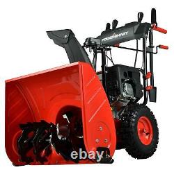 24 212cc Two-Stage Self-Propelled Gas Heavy Duty Snow Blower with Electric Start