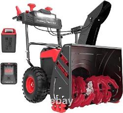 24 PowerSmart Self-Propelled Cordless Snow Blower Included Battery and Charger