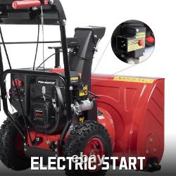 26-Inch Self Propelled Two-Stage Snow Blower Gas Powered 212Cc Engine with Elect