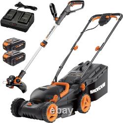 40V Cordless Lawn Mower (Batteries & Charger Included) Grass Trimmer/No Gas