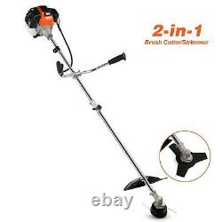 42CC 4-In-1 Straight Shaft-String Trimmer Gas Power Weed Eater Brush-Cutter Tool
