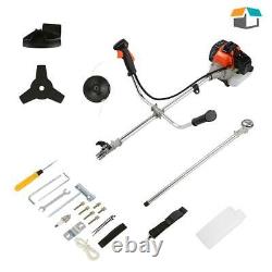 42CC 4-In-1 Straight Shaft-String Trimmer Gas Power Weed Eater Brush-Cutter Tool