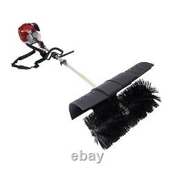 52CC Gas Power Handheld Sweeper Broom Driveway Turf Artificial Grass Snow Clean