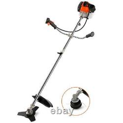 62CC 4-In-1 Straight Shaft String Trimmer Gas Power Weed Eater Brush Cutter Tool