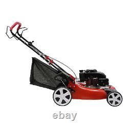 6HP 140cc High Wheel FWD Gas Walk Behind Self Propelled Lawn Mower 1.6L USA